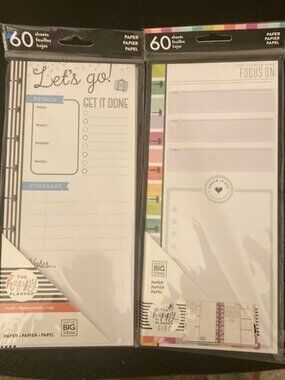 "Happy Planner Skinny Classic Half Sheet Filler Paper, 60 Sheets, 4-1/8" x 9-1/4